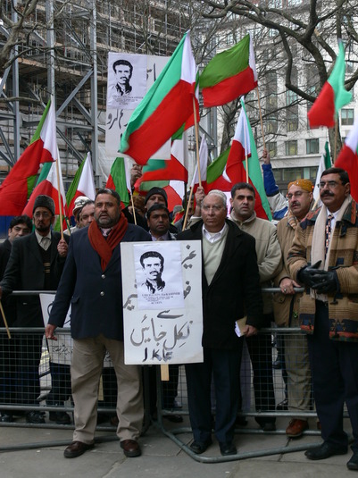 Demonstration der JKLF in London, 2009