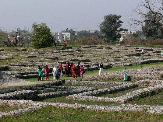 At an archaeological site of Taxila