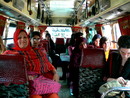 In the bus to Taxila